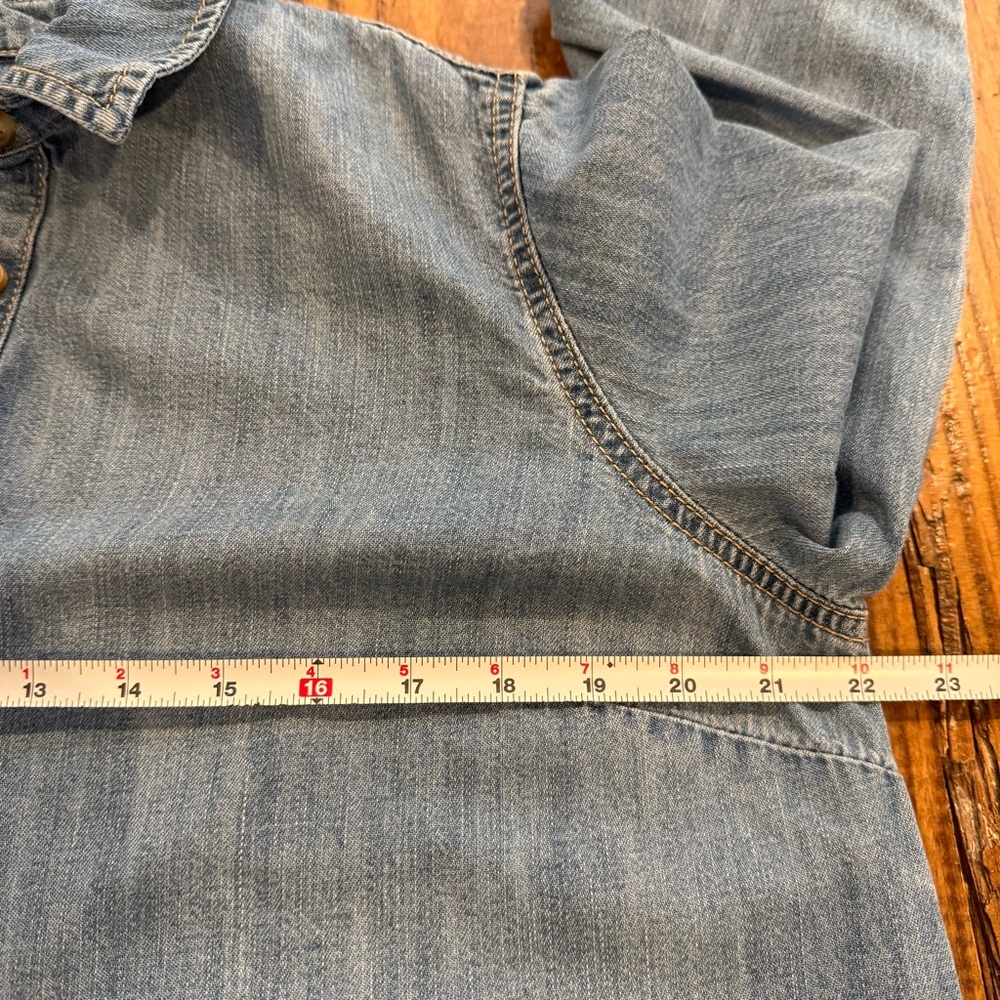 Boho Vintage inspired  Denim Tunic Dress – Old Navy Size Large - Picture 7 of 12